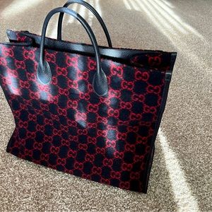 Gucci Wool Shopping Tote Cruise 2020 Collection